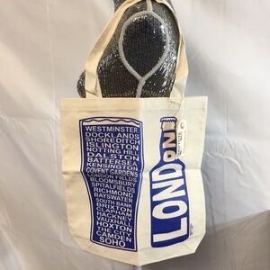 Maptote tote bag blue LONDON districts new